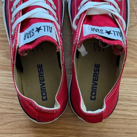 Red Converse Sneakers - Size 7 - Picture 6 of 10